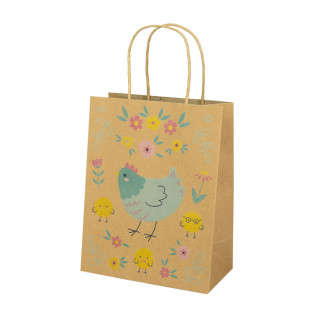 Dárková taška malá - Slepička s kuřátky