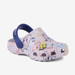 Dětské clogsy nazouváky Little Frog šedé/navy game amulet Coqui 