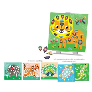 Tvoření s nálepkami Na savaně Créa Lign