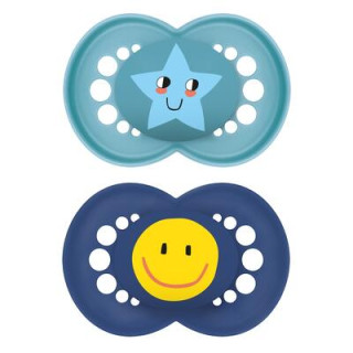 Šiditko Ortodonické Original 6 m+Tyrkysový/Tmavě Modrý MAM