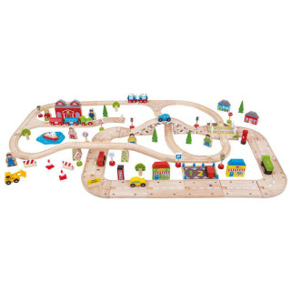 Vláčkodráha a autodráha Bigjigs Rail