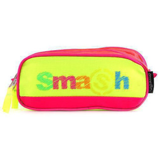 Školní penál bez náplně Smash Růžový/neonově žlutý