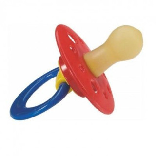 Dudlík latex kulatý barevný velký vel.3 BABY NOVA