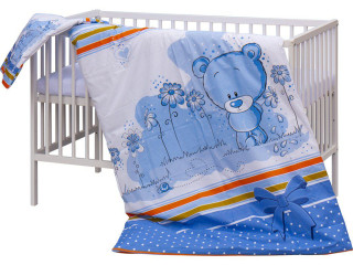 Dětská postýlka s kompletní výbavou, 120 x 60 cm, Koty Scarlett