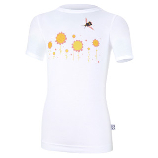 Tričko tenké KR obrázek Outlast® UV 50+ bílá/kytky 