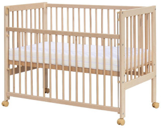 Postýlka se stahovacím bokem Scarlett Perta - buk - ECO 120 x 60 cm 2. jakost