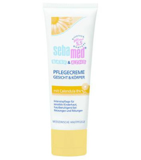 Sebamed dětský ochranný krém na obličej a tělo s měsíčkem 75 ml