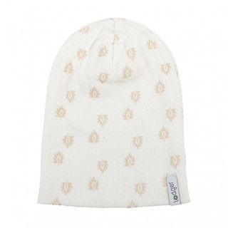 Čepička Beanie Print Rib LODGER - Cloud Dancer