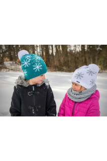 Čepice pletená spadlá Vločka Outlast ® Vel. 4 (45-48 cm)