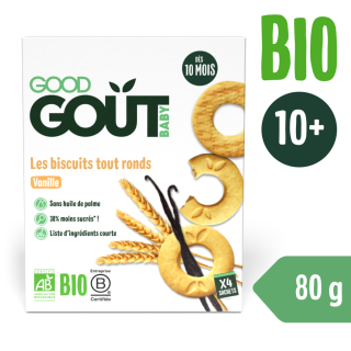 Good Gout BIO Vanilková kolečka 80 g