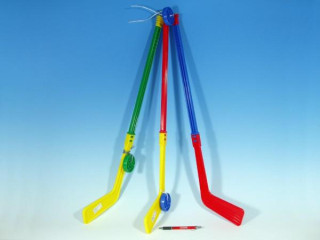 Hokejka plastová s pukem 74cm 