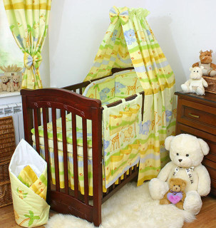 Souprava 4 dílná do postýlky Safari 100 x 135 cm