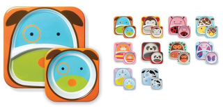SKIP HOP Zoo Jídelní set/miska,talířek 