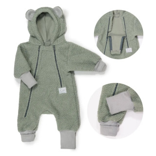 Rostoucí zimní kombinéza Teddy fleece double Olive Esito