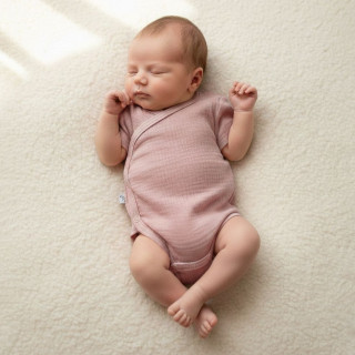 Zavinovací kojenecké body mušelín Pudrová Baby Service