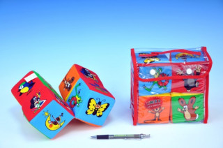 Kostka Krtek textilní rozkládací 16x16cm