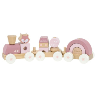 Dřevěný vláček liška