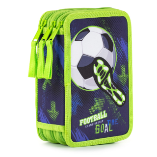 Penál 3 patrový prázdný fotbal