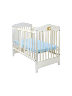 Dětská postýlka Drewex Hippo se stahovací bočnicí bílá