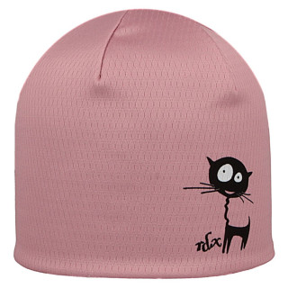 Dívčí funkční čepice s fleecem Picowinter Kočka růžová RDX