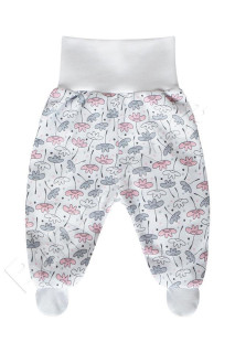 Bavlněné polodupačky Kytky Baby Service