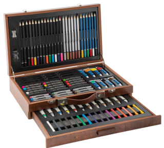 Sada pro malíře v dřevěném kufříku