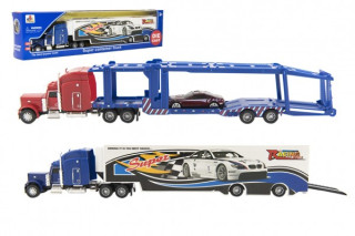 Kamion s návěsem 37cm kov/plast