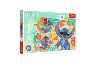 Puzzle Lilo&Stitche Maxi 24 dílků Šťastný den 60 x 40 cm