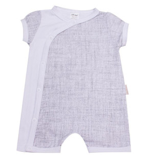 Overal letní kojenecký krátký rukáv/nohavice Šedý MKcool