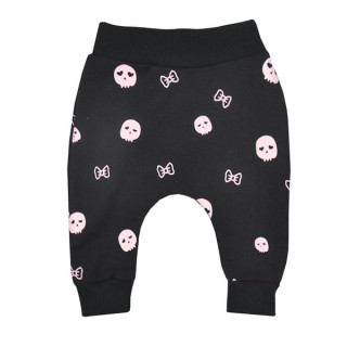 Kojenecké tepláčky Koala Baggy černo-růžové