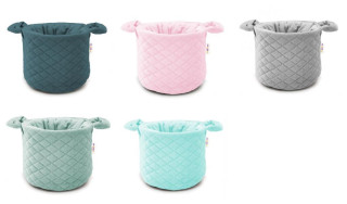 Koš na hračky Velvet prošívaný Baby Nellys
