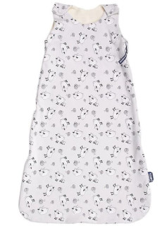 Merino spací pytel bio se zipem na boku ovečky šedé