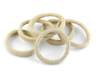 Gumičky do vlasů 6 ks Zlaté