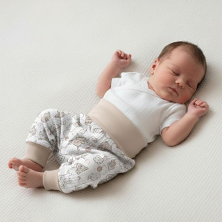 Kojenecké kalhoty - buggy mušelín Kočka Baby Service