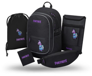 Set 5 Core Fortnite Llama: batoh, sáček, ledvinka, obal na notebook, peněženka GRS Baagl