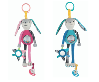 Plyšová hračka s úchytem na dudlík Zajíček Canpol babies