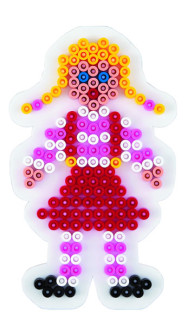 Podložka na zažehlovací korálky Hama Holka MIDI