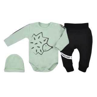 3-dílná souprava Koala Cartoon zelená