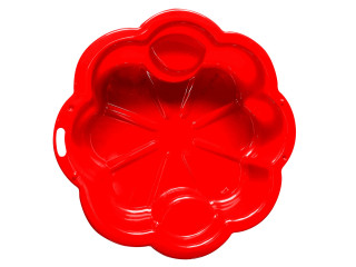 Pískoviště květina červené 107 x 107 cm