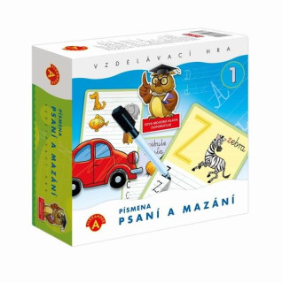Písmena - Psaní a mazání 1 - didaktická společenská hra v krabici