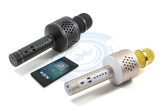 Mikrofon karaoke Bluetooth na baterie s USB kabelem