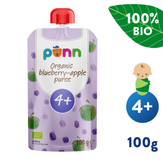 Kapsička Salvest Ponn BIO Jablko s borůvkami (100 g) 4m+