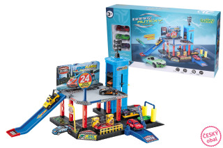 Garáž s výtahem a čerpací stanicí 57x35x33 cm 