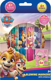 Foukací fixy Tlapková patrola holky