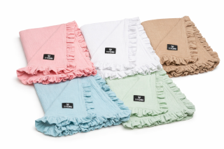 BIO Mušelínová deka s volánkem T-tomi