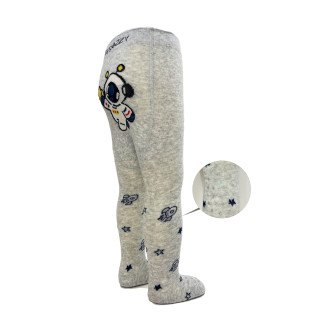 Punčocháče s protiskluzem 3x ABS vel. 80/86 šedé atronaut Be Snazzy