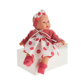 KIKA 1117 - Realistické miminko se zvuky 27 cm