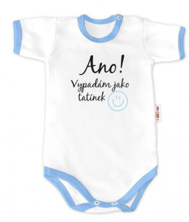 Body krátký rukáv modré Ano, vypadám jak tatínek