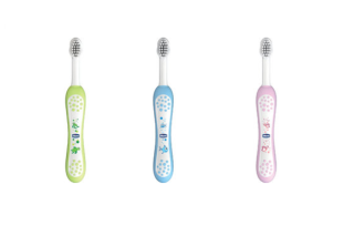 CHICCO Kartáček zubní pro děti My first milk teeth 6m+