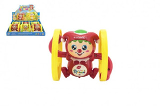 Kašpárek na klíček plastový 12x10 cm se zvukem a světlem 24 m+